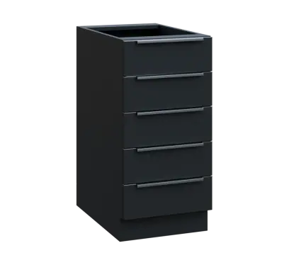 SIS - 4Z52 spodní skříňka, 5-zásuvková, 870x400x600, antracit